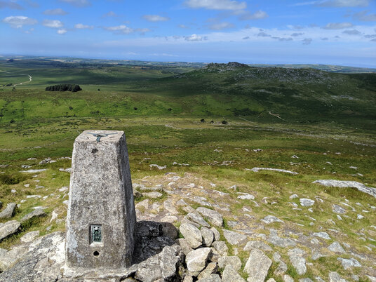 Trig point on Brown Willy