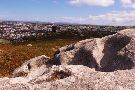 Pitted granite on Carn Brea