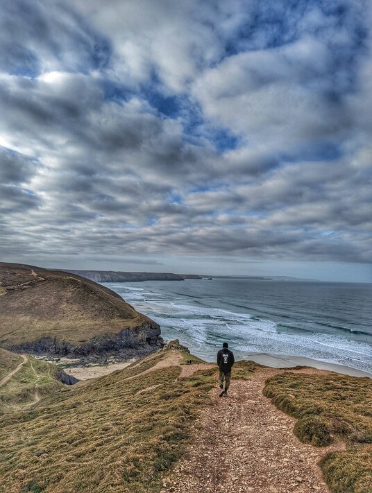 Coast path near Chapel Porth