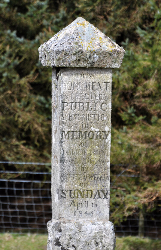 Charlotte Dymond memorial