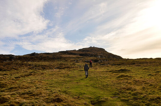 Climbing Brown Willy