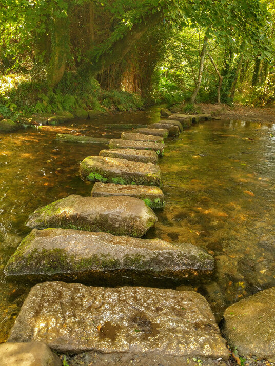 Stepping stones over the River Cober