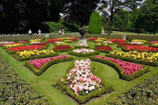 Formal gardens at Lanhydrock