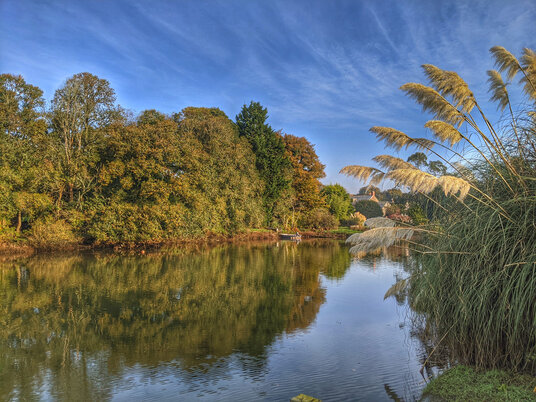 Autumn reflections on the river