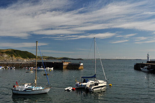 View along the coast from the quay