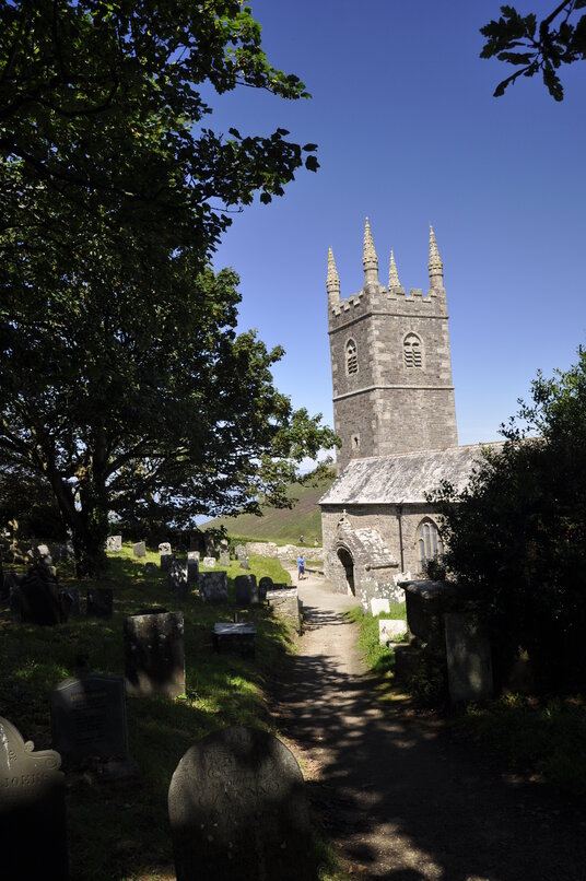 Morwenstow churchyard