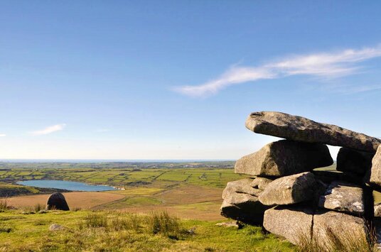 View over Stannon Lake from Rough Tor