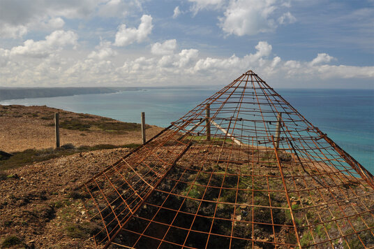 Mineshaft beside the coast path